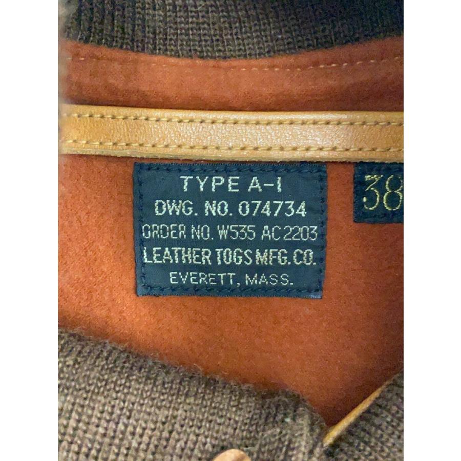 FREEWHEELERS◆LEATHER TOGS/A-1/実名復刻/38/レザー/CML/074734//の画像
