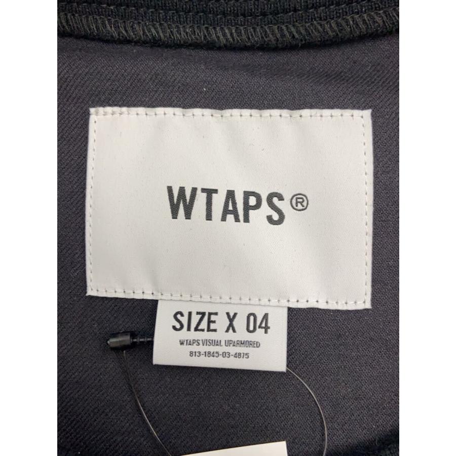 WTAPS◇26SS/SMOCK/SS/WOCO.TWILL/カットソー/4/コットン/BLK/261WVDT