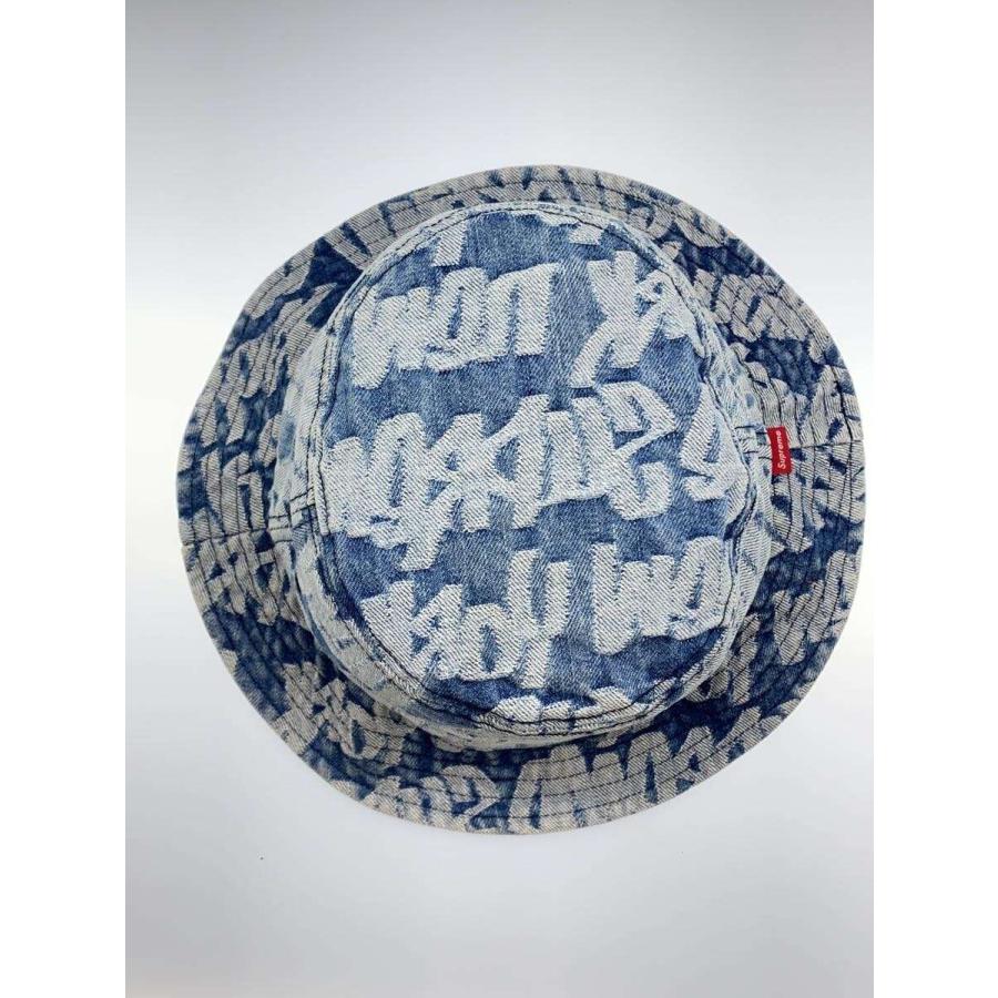 Supreme◇22ss/Fat Tip Jacquard Denim/バケットハット/コットン/IDG