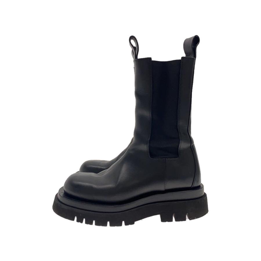 【美品】Bottega Veneta　ロングブーツ　ハイチェルシーブーツ BOTTEGA VENETA◇タイヤ/チェルシーブーツ/ロングブーツ/37/ブラック