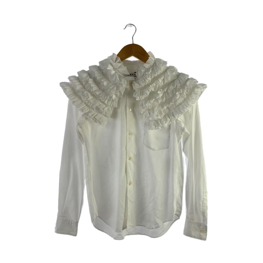 COMME des GARCONS GARCONS◇長袖ブラウス/S/ポリエステル/WHT COMME des GARCONS GARCONS◇長袖ブラウス/S/ポリエステル/WHT