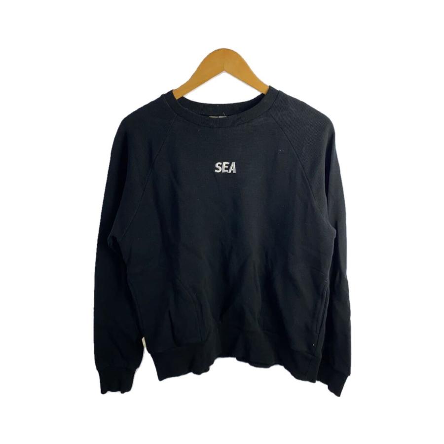 WIND AND SEA◇長袖Tシャツ/S/コットン/BLK : セカンド WIND AND SEA◇長袖Tシャツ/S/コットン/BLK : セカンド