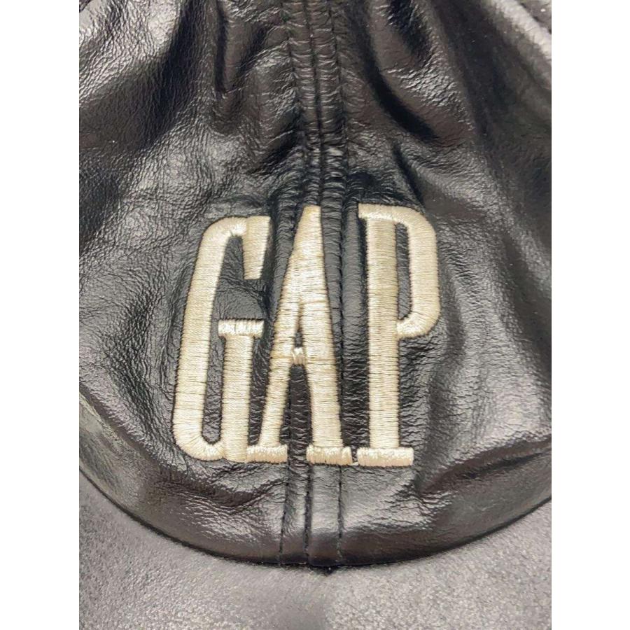 GAP◇80-90s/レザーキャップ/OLD/--/レザー/BLK/メンズ : セカンド