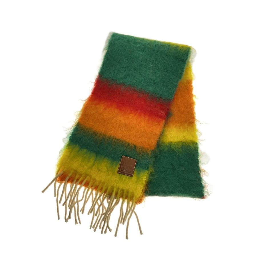 LOEWE◇マフラー/モヘア/マルチカラー/レディース : セカンド