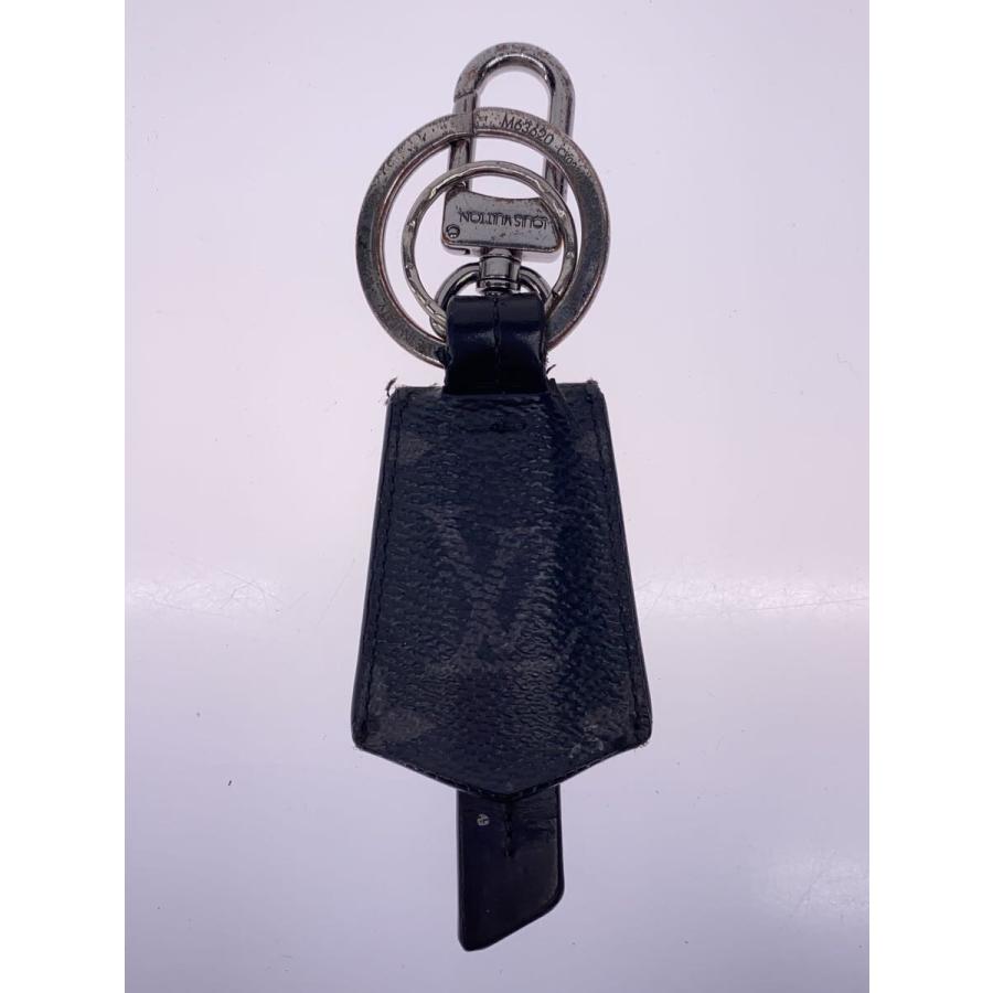 ルイヴィトンポルトクレ LVシグネチャー M63620 キーホルダー LOUIS VUITTON◇キーホルダー/--/BLK/総柄/メンズ/M63620// : セカンド