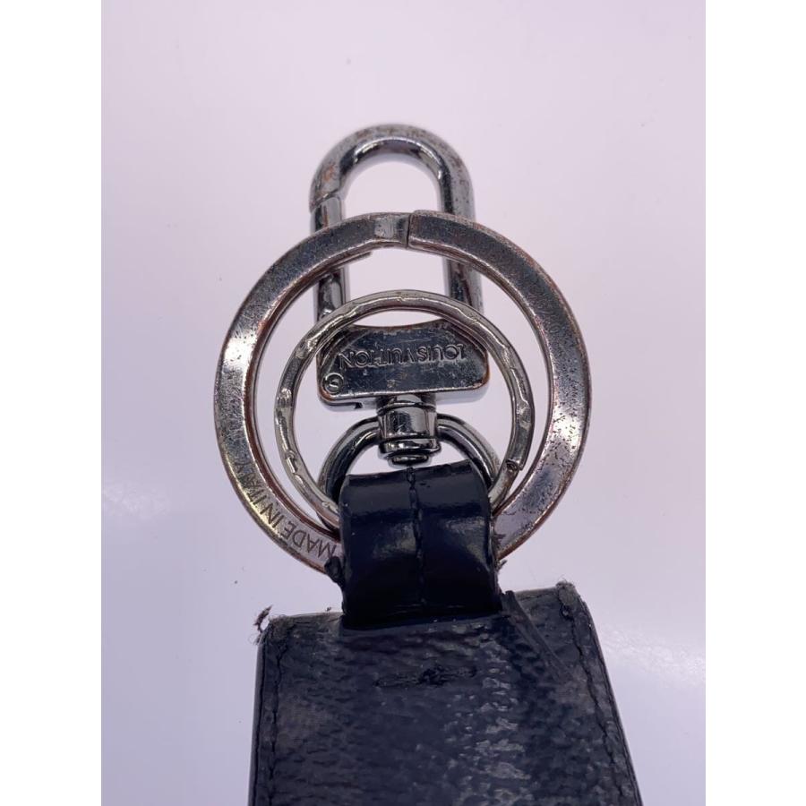 【極美品】LOUIS VUITTON キーホルダー モノグラム M63620 黒 LOUIS VUITTON◇キーホルダー/--/BLK/総柄/メンズ/M63620// : セカンド
