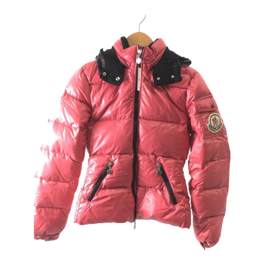 MONCLER◇ダウンジャケット/O/ポリエステル/PNK/無地/45308/BADIA