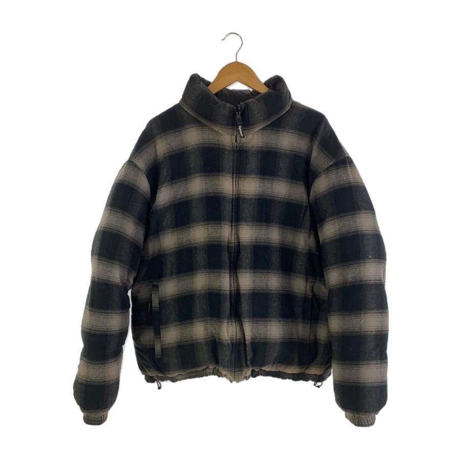 ジャケット・アウター Supreme Flannel Reversible Puffer Jacket Supreme◇22AW/Flannel Reversible Puffer Jacket/ダウンジャケット/S