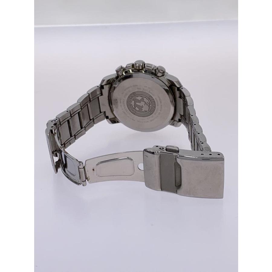 CITIZEN E101-S117445 ソーラー腕時計　アナログ　ステンレス CITIZEN◇ソーラー腕時計/アナログ/ステンレス/BLK/SLV/SS/E610