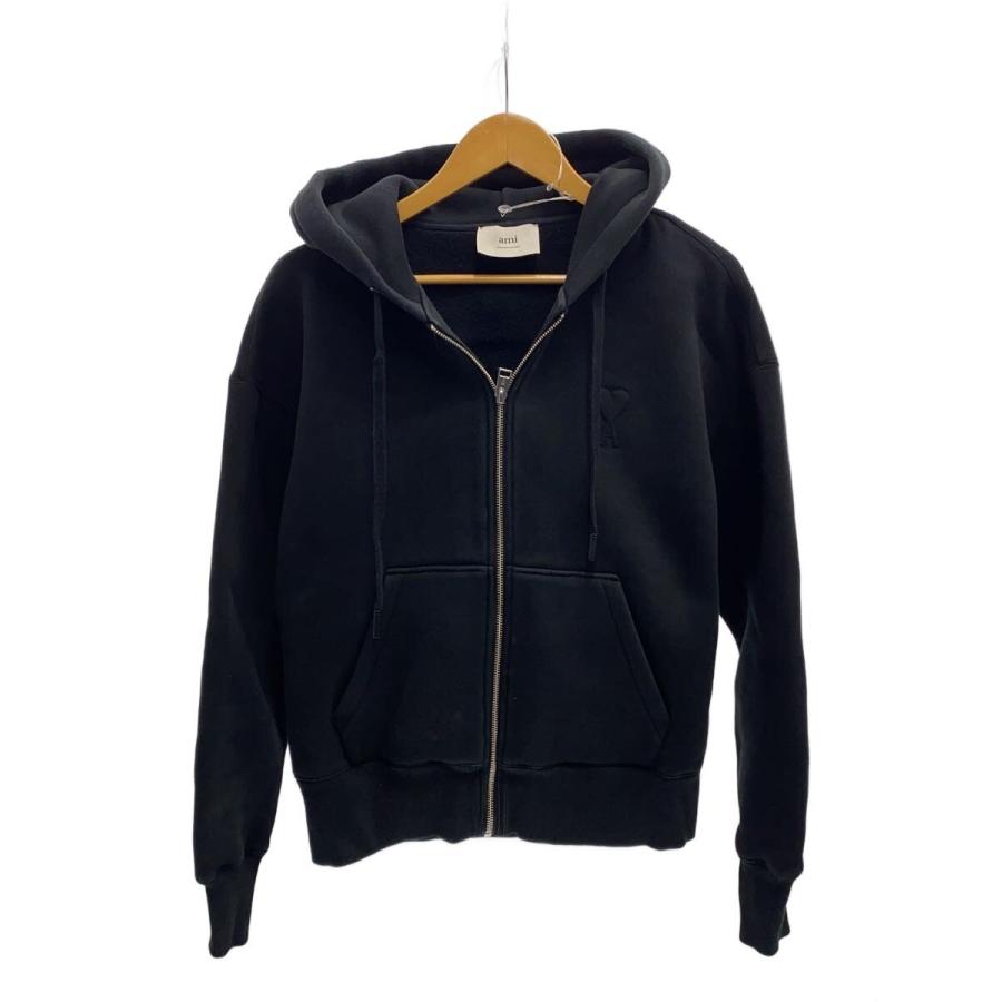 AMI Alexandre Mattiussi◇ジップパーカー/XS/コットン/BLK/USW427
