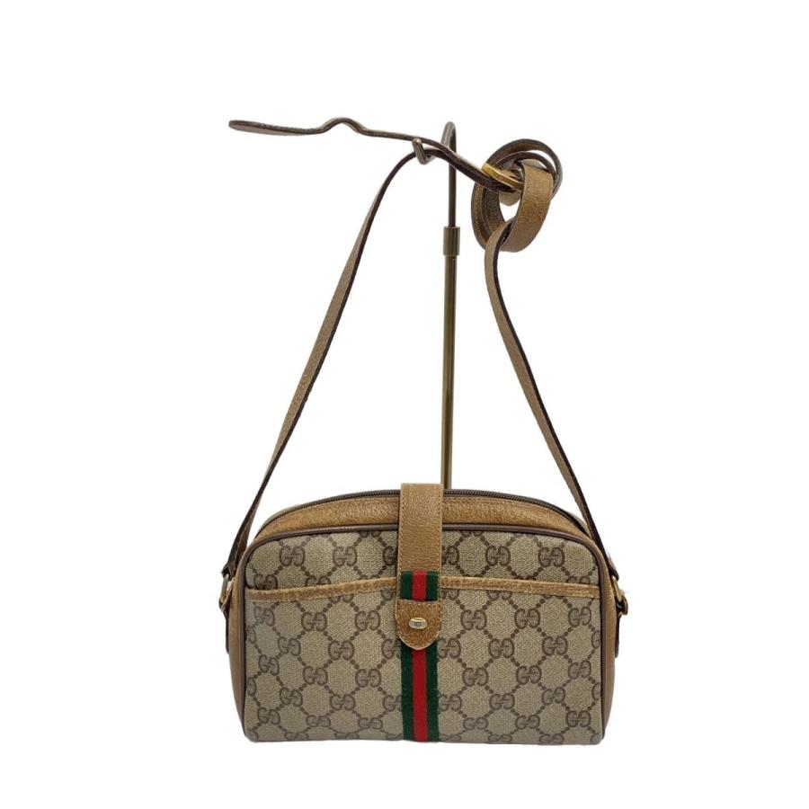 GUCCI◇OLD GUCCI/GGプラス/スプリームキャンバス/ショルダーバッグ