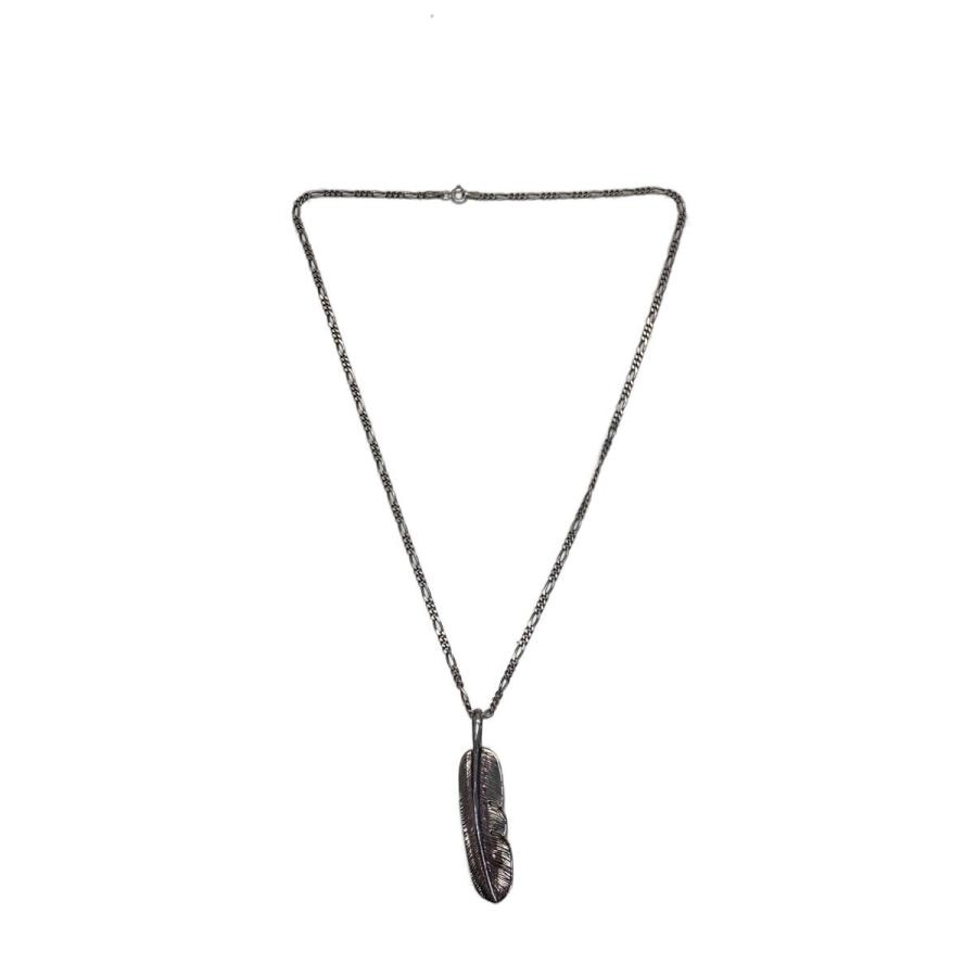 H刻印/インディアンジュエリー/フェザーネックレス/SILVER/SLV/トップ