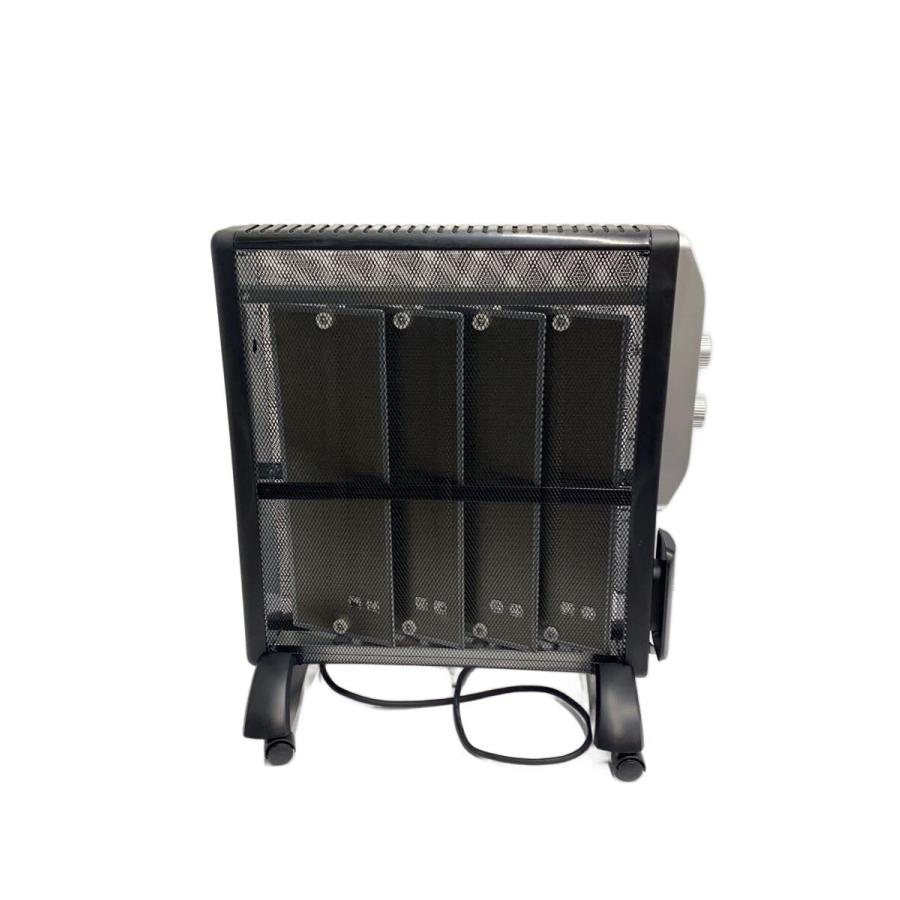 電気ヒーター メッシュパネル 黒 白二台 ストア・エキスプレス 什器 ワイヤーネット メッシュパネル