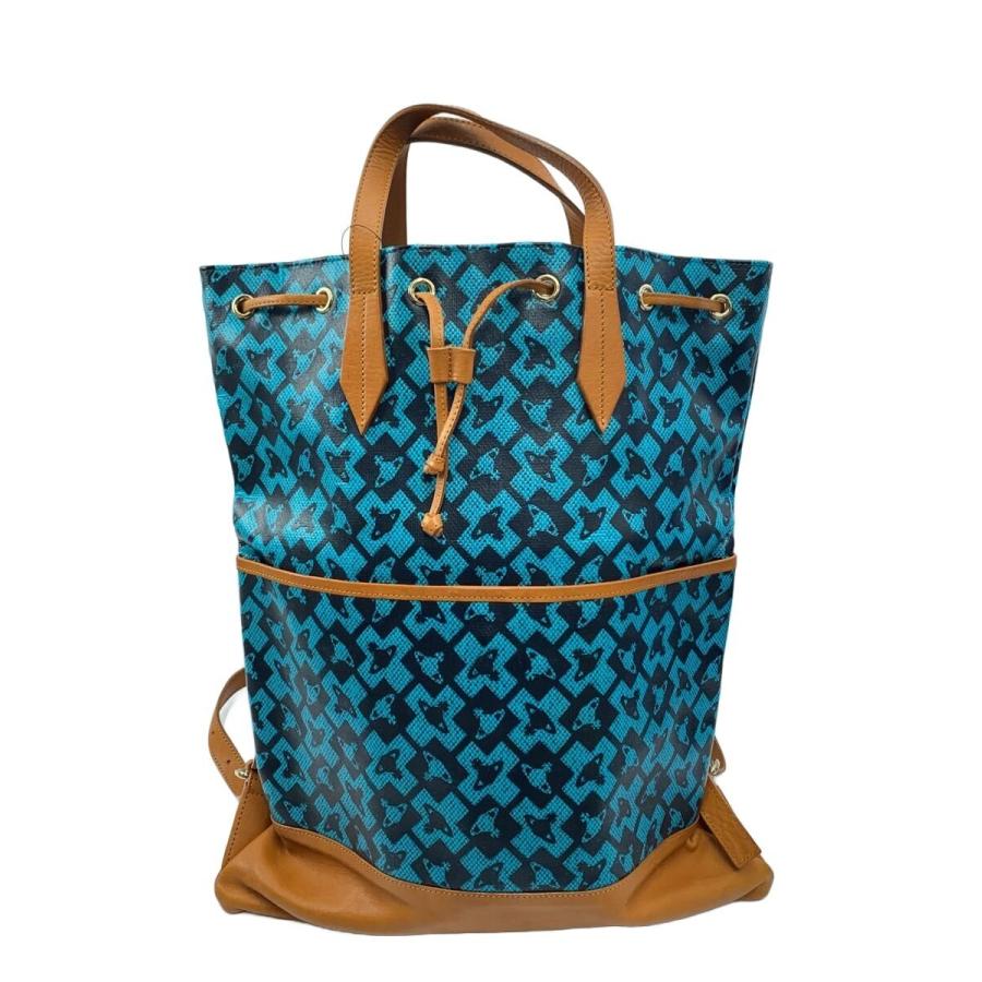 Vivienne Westwood◇リュック/PVC/BLU/総柄 : セカンドストリートYahoo