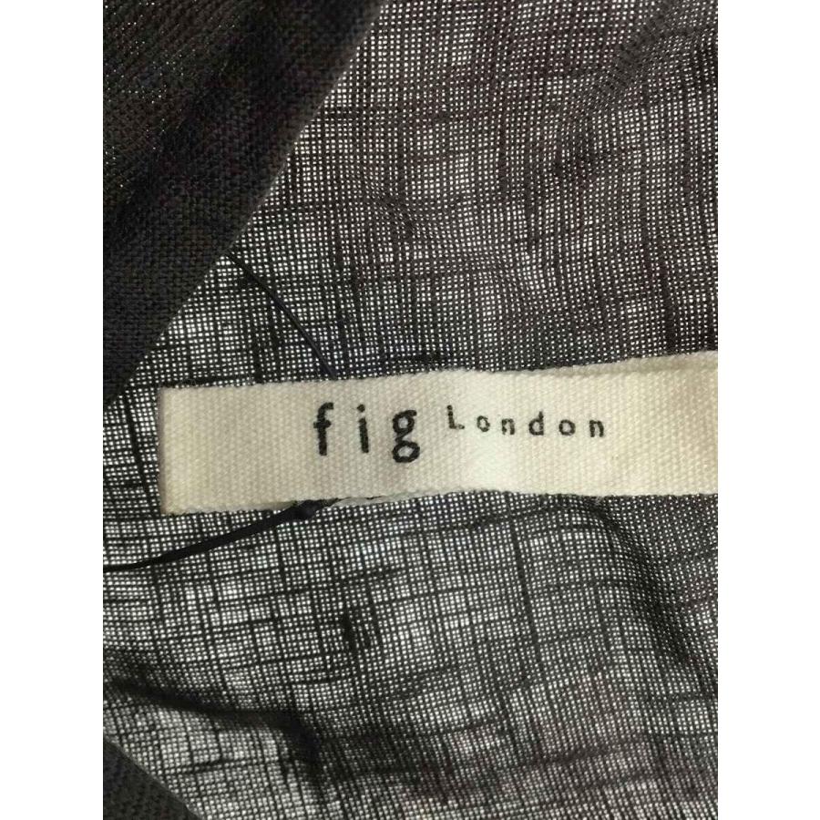 fig London◆長袖ワンピース/FREE/リネン/GRY/無地｜ssol-shopping｜03