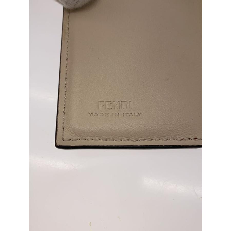 FENDI◇3つ折り財布/レザー/RED/無地/レディース : セカンドストリート