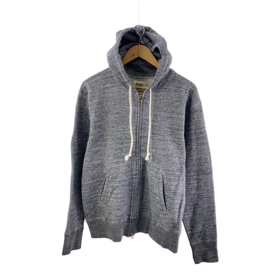 Jackman◇GG SWEAT ZIP PARKA/M/コットン/GRY/JM7873 : セカンド
