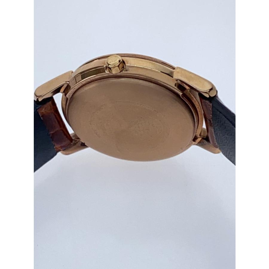 CITIZEN◇クォーツ腕時計/アナログ/レザー/SLV/BRW/B035-T020364