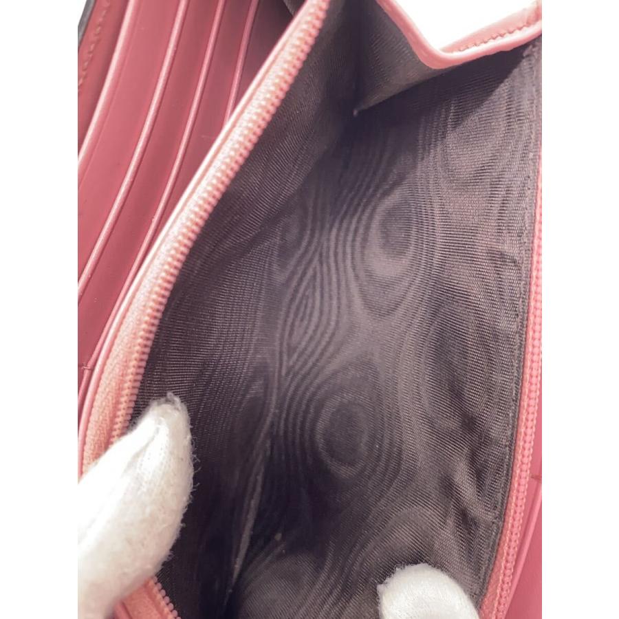 GUCCI◇長財布_インターロッキングG_グッチシマ/レザー/PNK/総柄