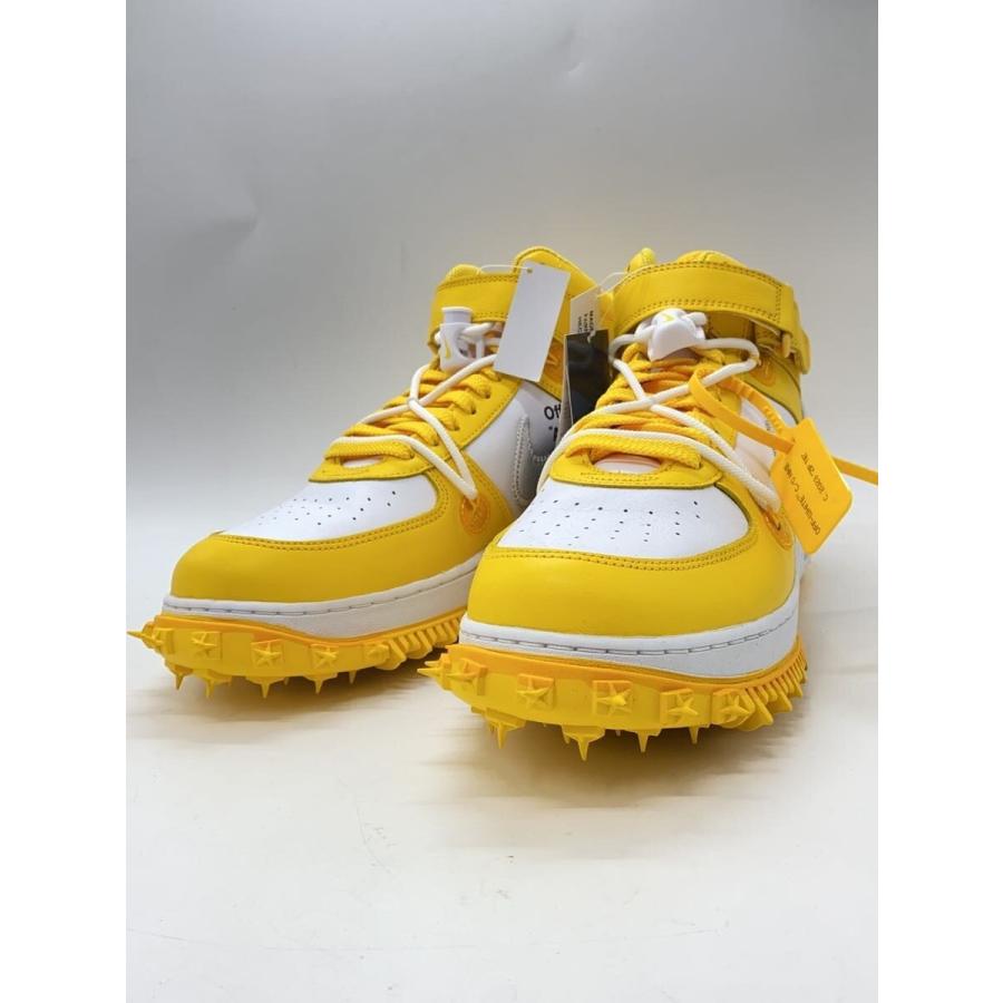 NIKE◇OFF-WHITE X AIR FORCE 1 MID_オフホワイト エアフォース ミッド 