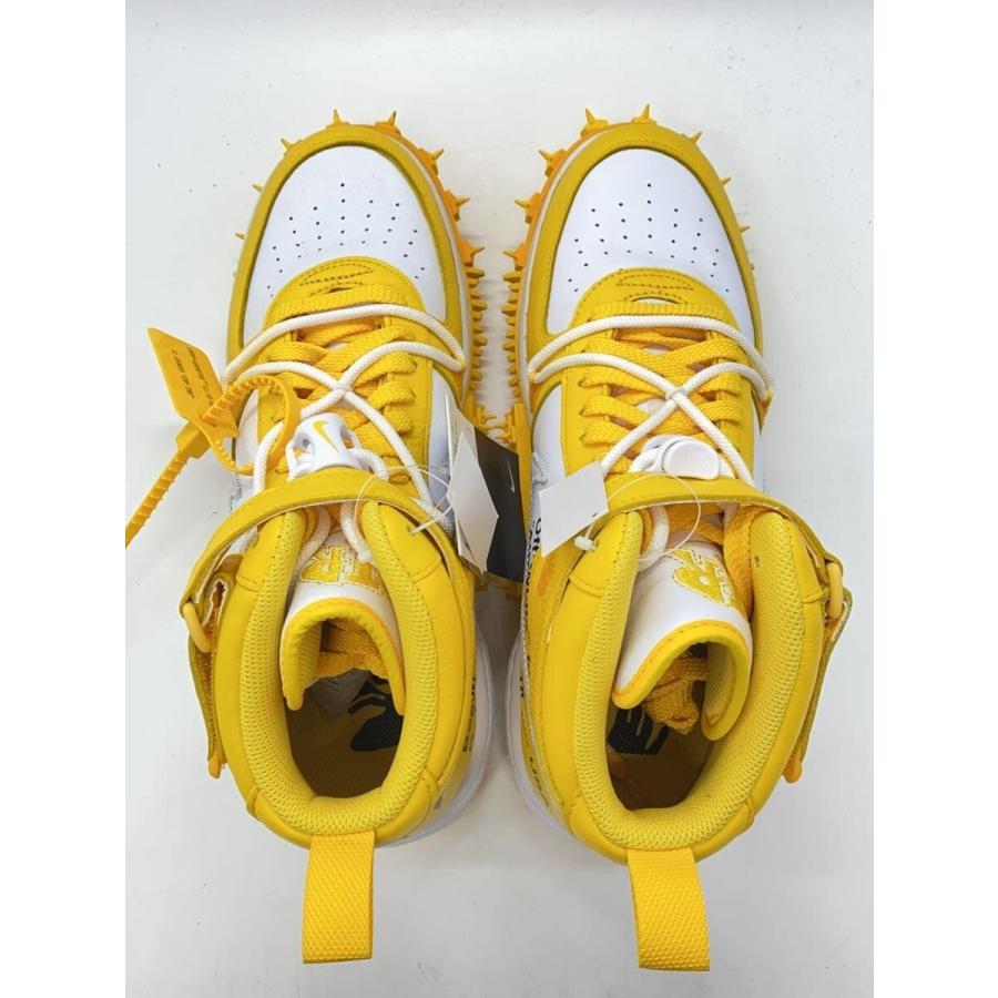 NIKE◇OFF-WHITE X AIR FORCE 1 MID_オフホワイト エアフォース ミッド 