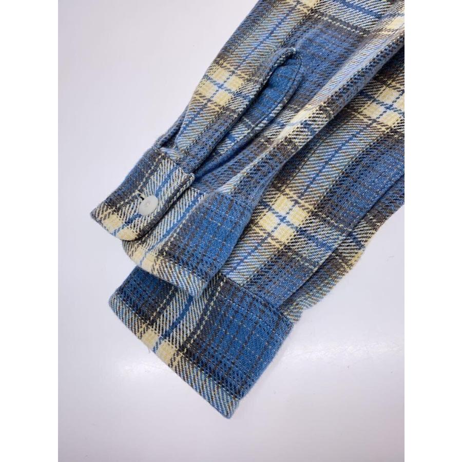 RRL◇復刻三ツ星タグ/ネルシャツ/SIZE:--/コットン/BLU/チェック RRL◇復刻三ツ星タグ/ネルシャツ/SIZE:--/コットン/BLU/チェック