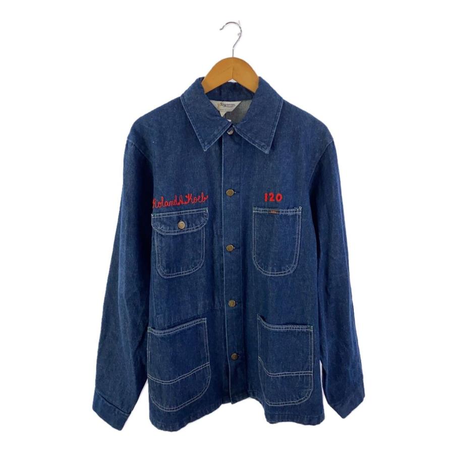 デニムカバーオール 4ポケット KEY◇Vintage/70s〜80s/USA製/デニムカバーオール/4ポケット