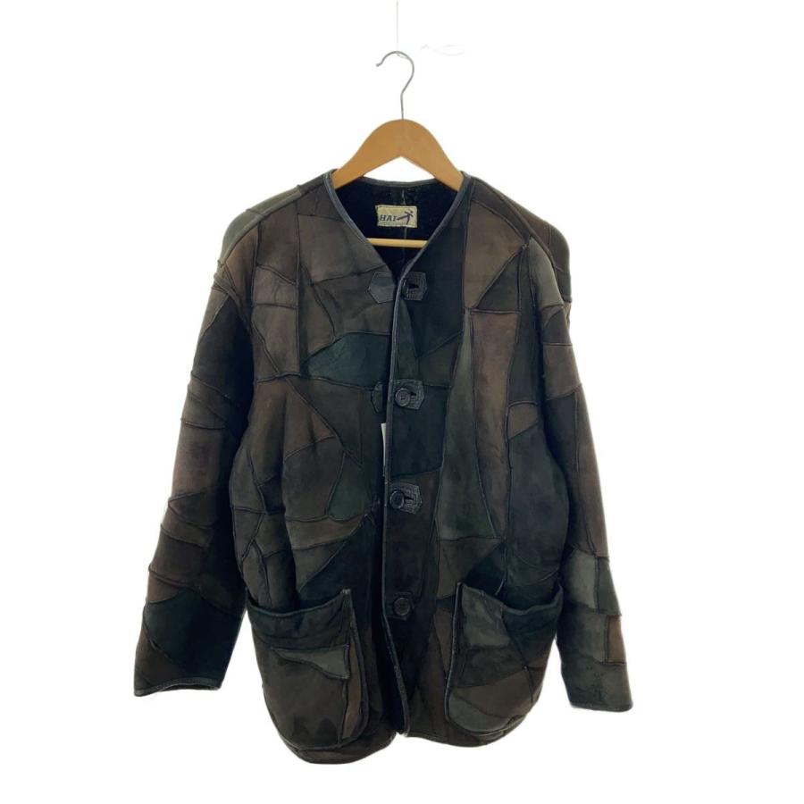 HAI SPORTING GEAR 80's パッチワーク ムートンジャケット HAI SPORTING GEAR◇Archive/80s〜/パッチワークムートンレザー