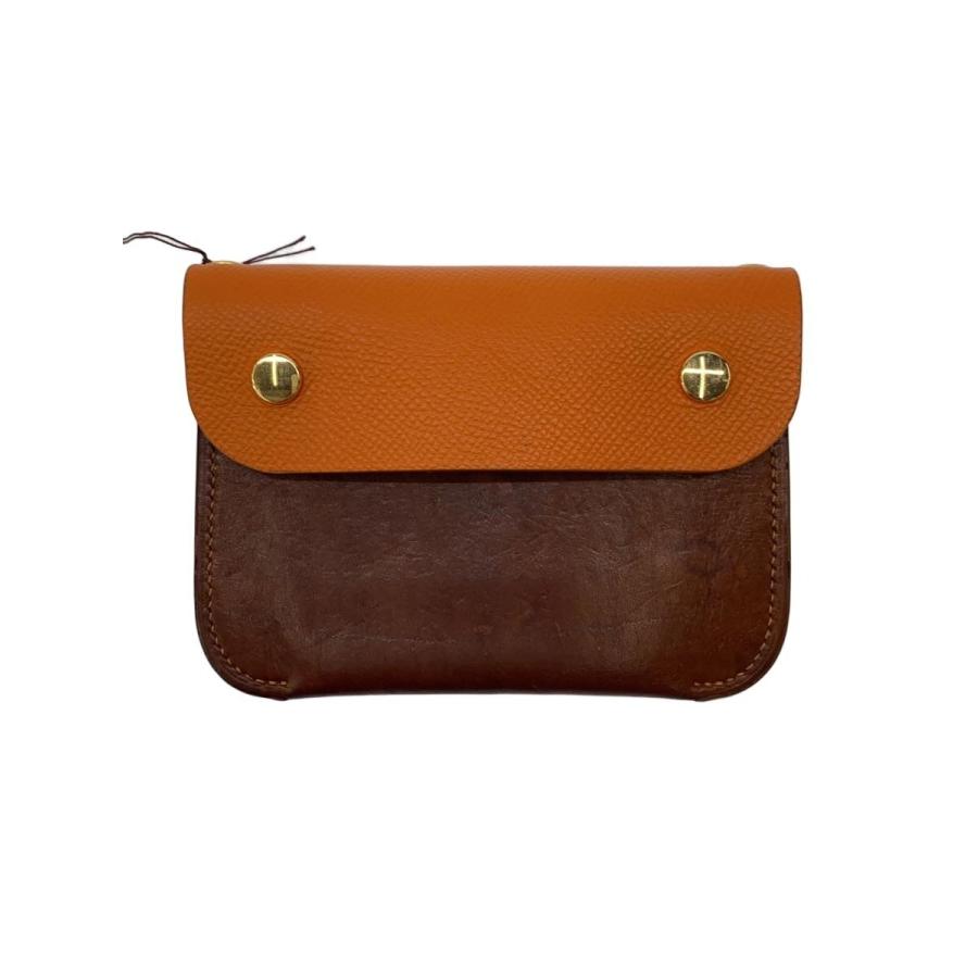 SUN/kakke◇WALLET SUN/KAKKE ストラップ付きレザーウォレット