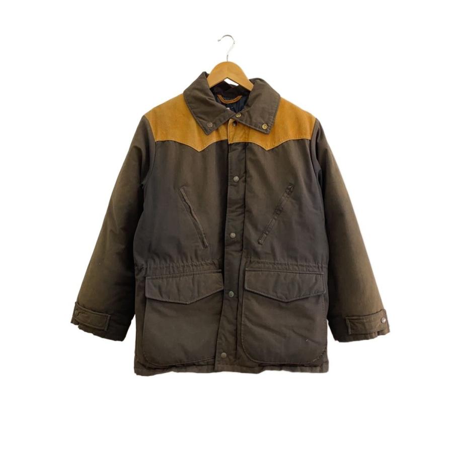 Schott◇Vintage/80s〜/レザーヨークダウンジャケット/SIZE:M/ナイロン