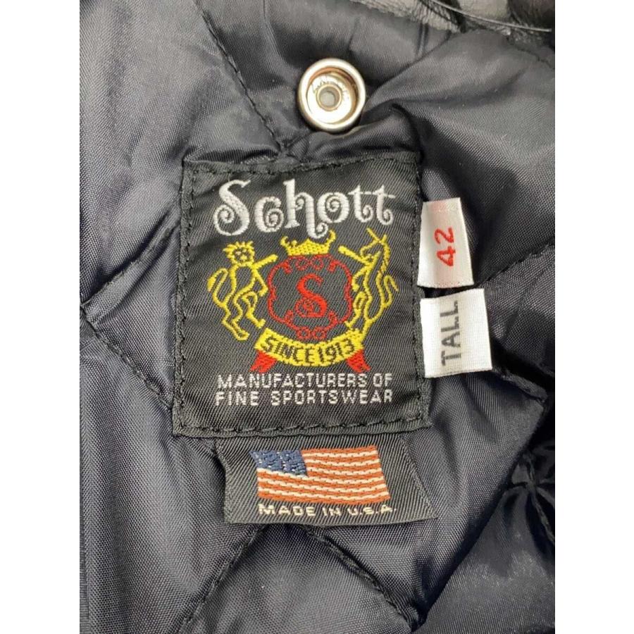 Schott◇613UST ONESTAR TALL/ダブルライダースレザージャケット/SIZE