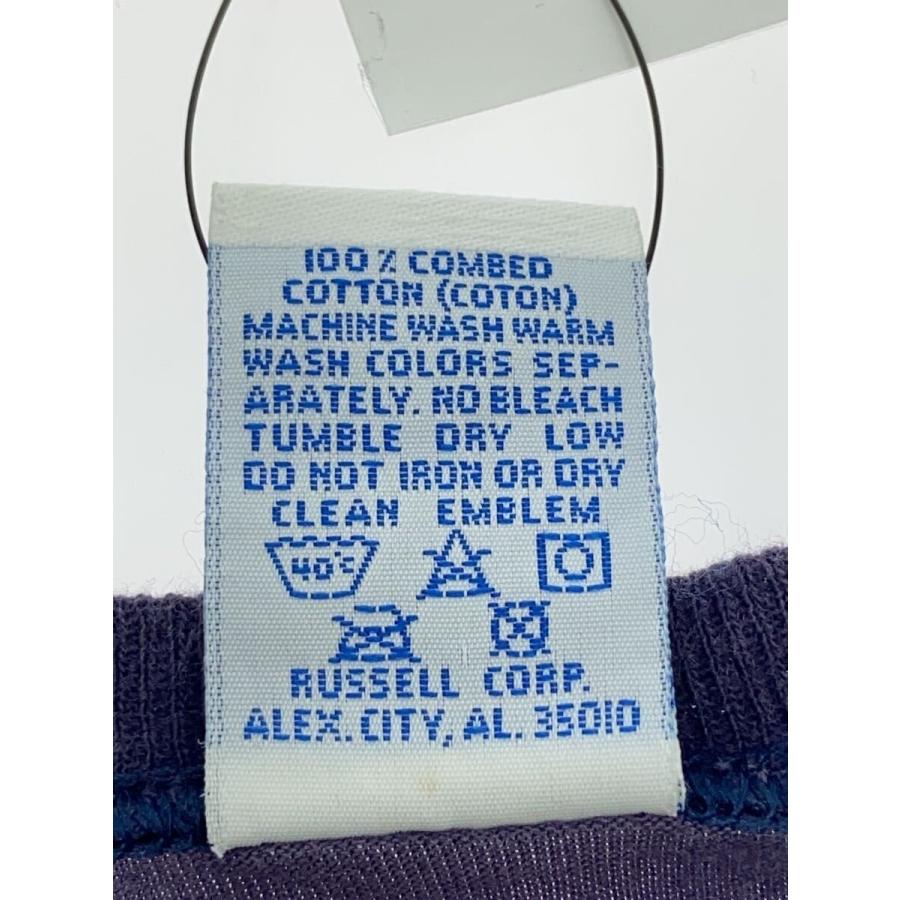 50〜60s Russell vintage Tシャツ ナス紺 フェード RUSSELL ATHLETIC◇Vintage/ナス紺/ポケットTシャツ/SIZE:L/コットン