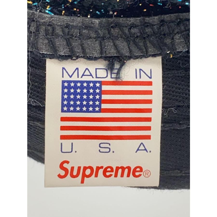 Supreme◆19SS/Glitter Terry Camp Cap/キャンプキャップ/FREE/コットン/BLK｜ssol-shopping｜05