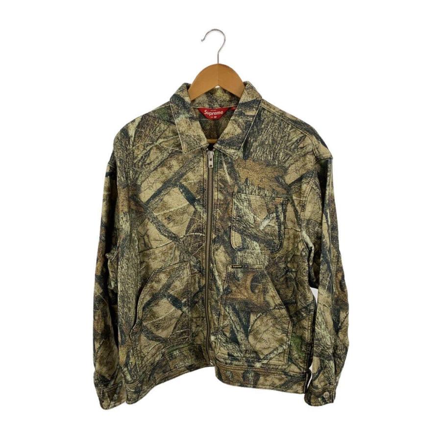 Supreme◇23AW/Moleskin Work Jacket/ジャケット/M/コットン/GRN 