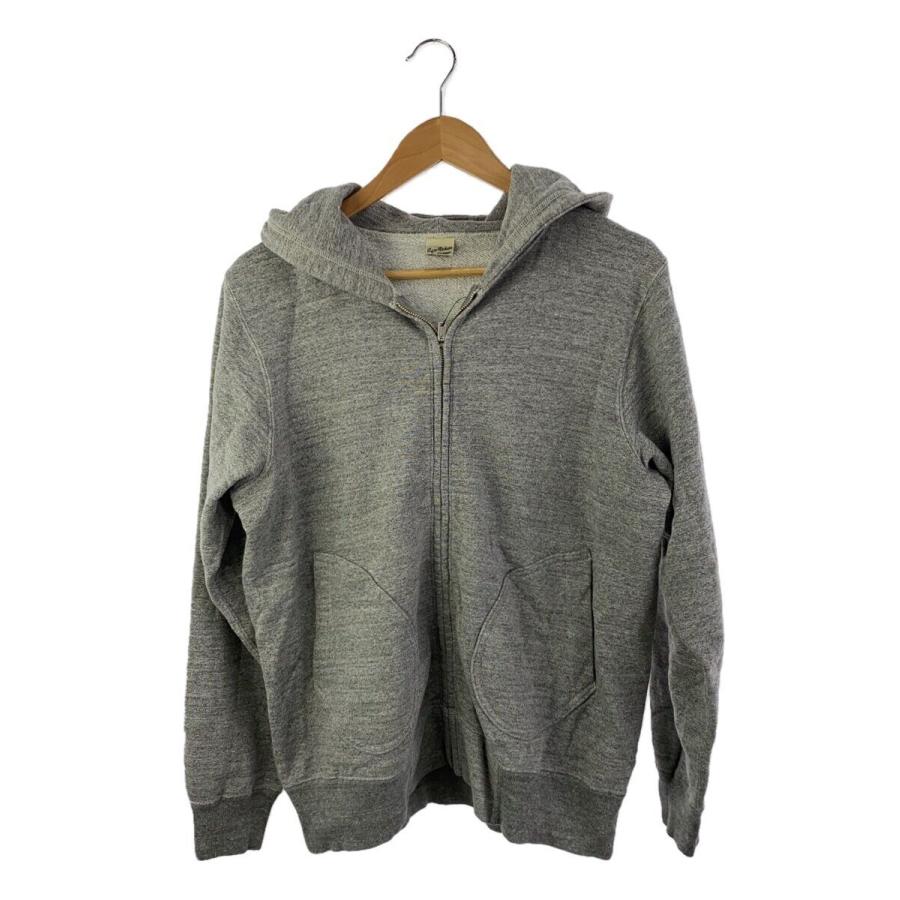 Buzz Rickson's◇ジップパーカー/M/コットン/GRY/無地/BR65623