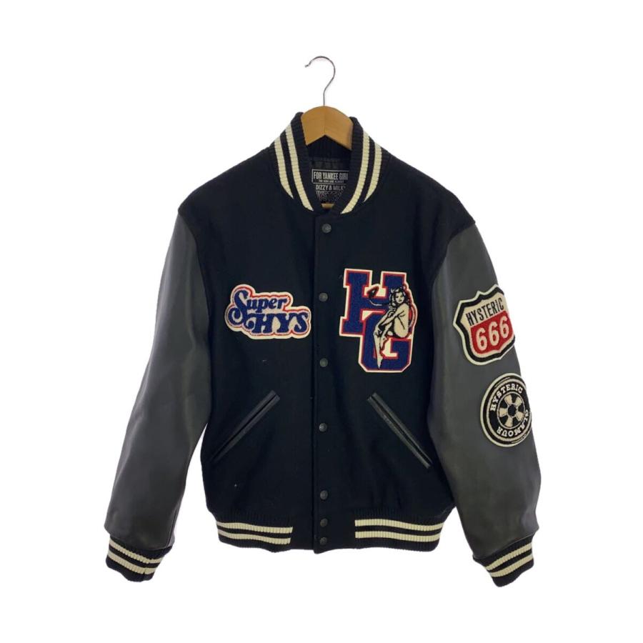 HYSTERIC GLAMOUR◇23AW/MOTOR CITY FEVER/袖レザー切替/スタジャン/M  