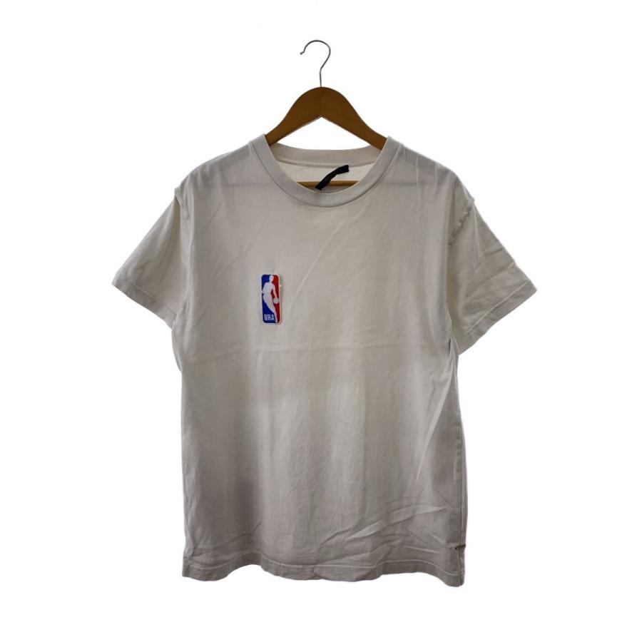 LOUIS VUITTON◇nbaワッペンTシャツ/S/コットン/WHT/無地/VCCM09
