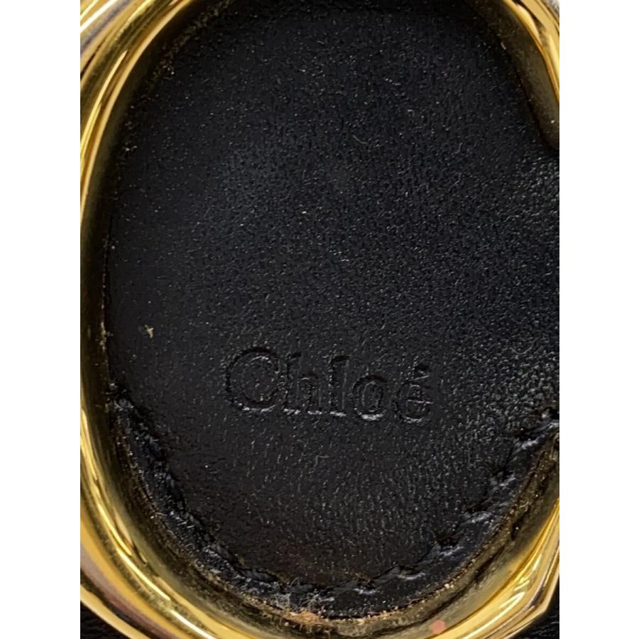 Chloe◇Cロゴ/L字ファスナー/長財布/--/BLK/無地/レディース/19WP084