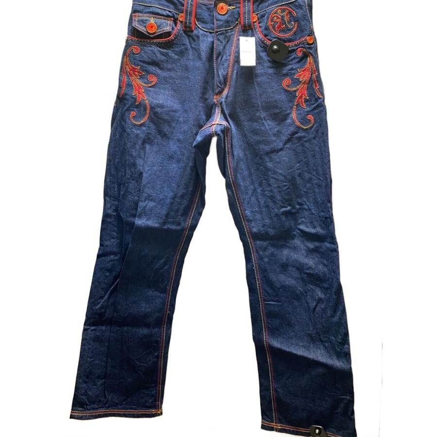 COOGI / 赤刺繍ボトム/ギャング/セルビッジ/32/デニム/IDG/w32l34 COOGI◇赤刺繍ボトム/ギャング/セルビッジ/32/デニム/IDG/w32l34