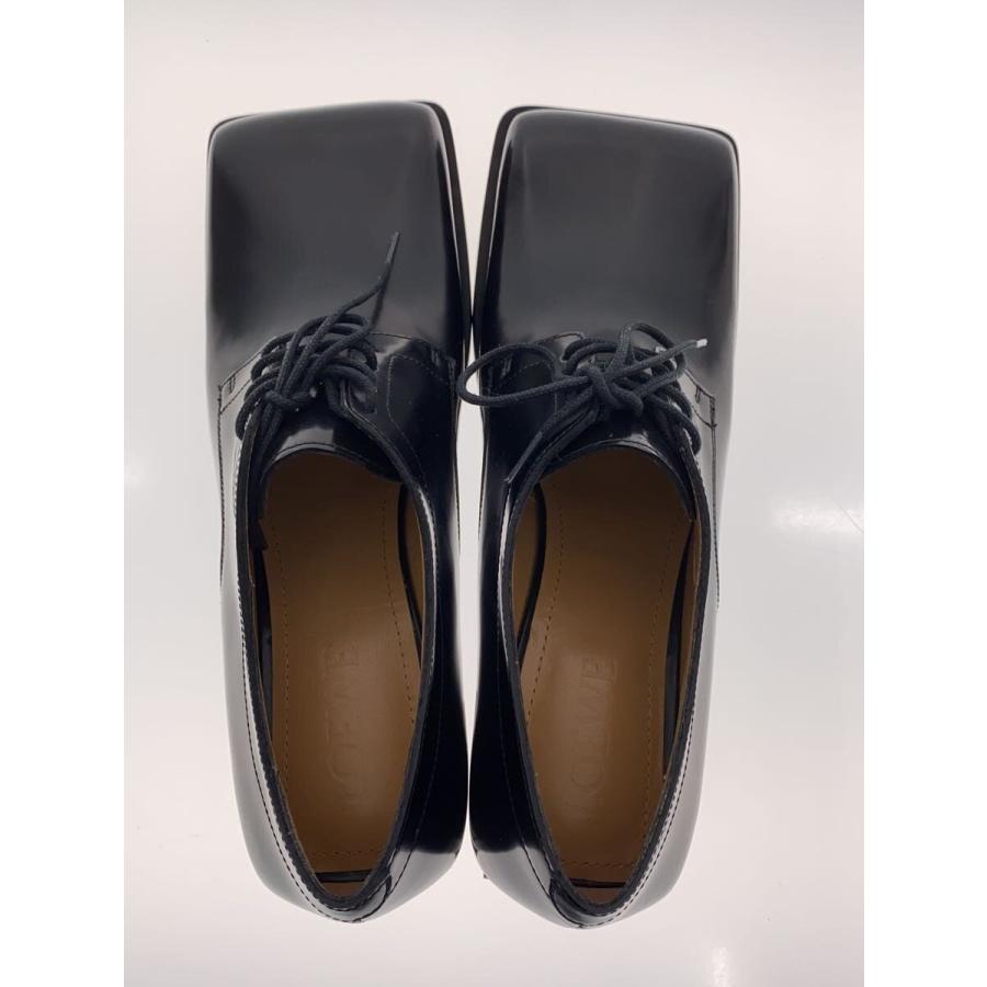 LOEWE◇アナグラムヒール/toe cap mule/ドレスシューズ/37/BLK