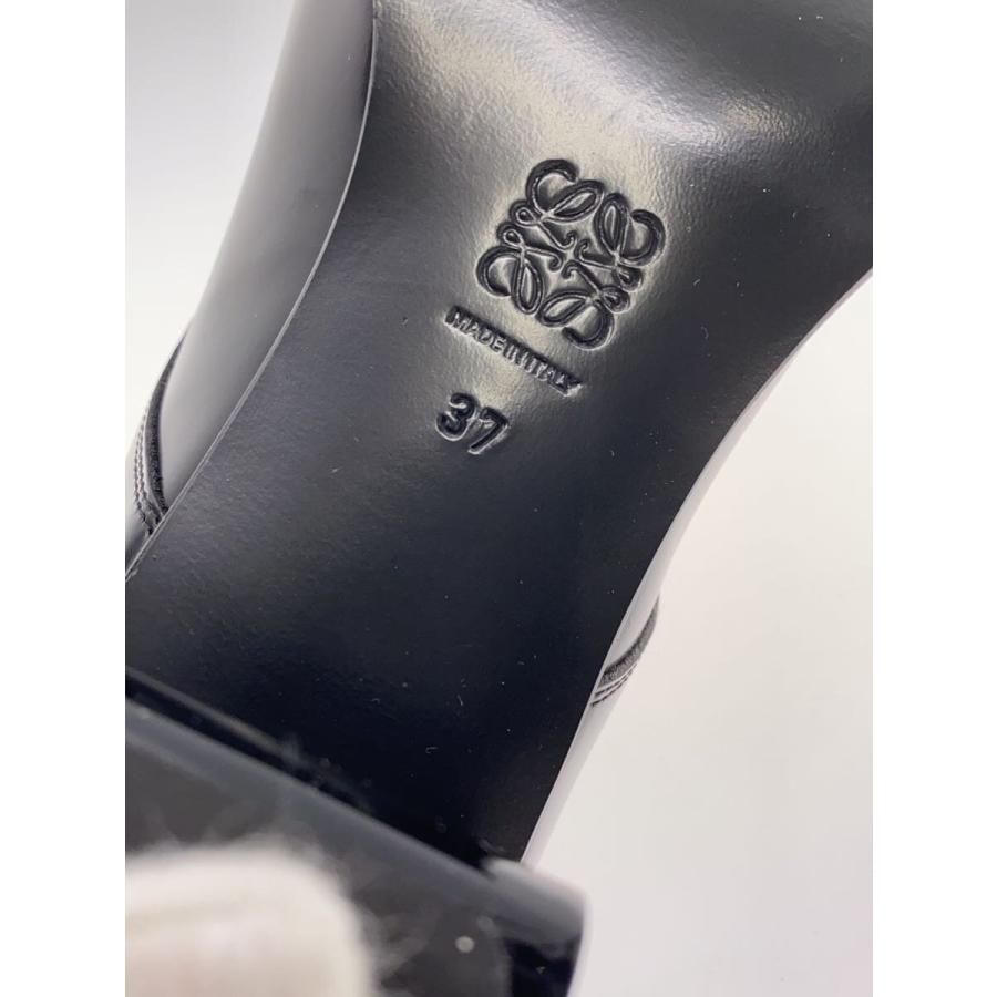 LOEWE◇アナグラムヒール/toe cap mule/ドレスシューズ/37/BLK