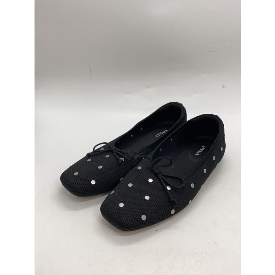 VIVAIA◇フラットパンプス/スタッズ/40/BLK// : セカンドストリート