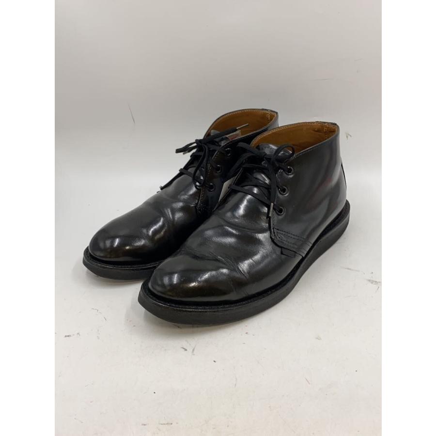 RED WING◇シューズ・ポストマンチャッカ/25.5cm/BLK// : セカンド