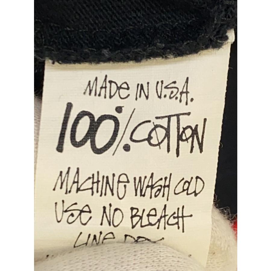 STUSSY◇80s/ラスタ/オールドステューシー/USA製/黒タグ/Tシャツ/M