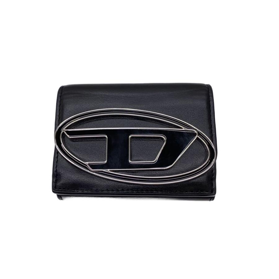 DIESEL◇3つ折り財布/レザー/BLK/無地/メンズ : セカンドストリート