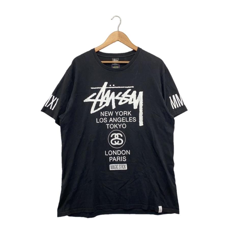 STUSSY◇Tシャツ/L/コットン/BLK/無地// : セカンドストリートYahoo!店