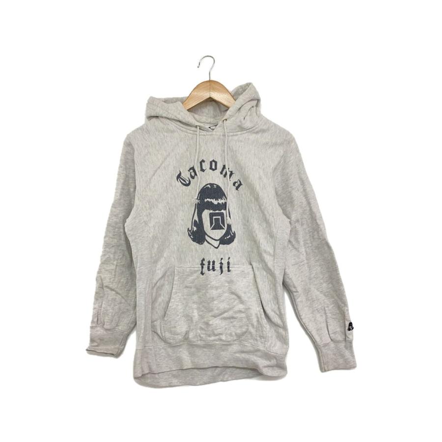 TACOMA FUJI RECORDS◇LOGO Hoodie/パーカー/M/コットン/GRY