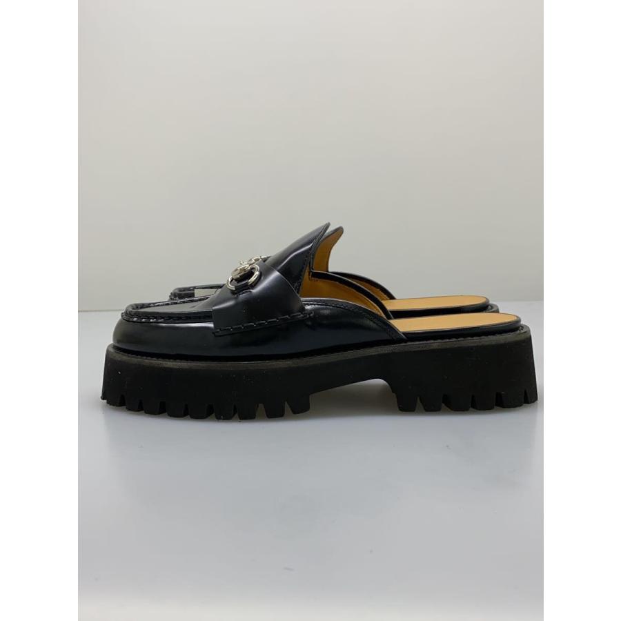 GUCCI◇ホースビット/ミュール/ドレスシューズ/40/BLK/エナメル/764207