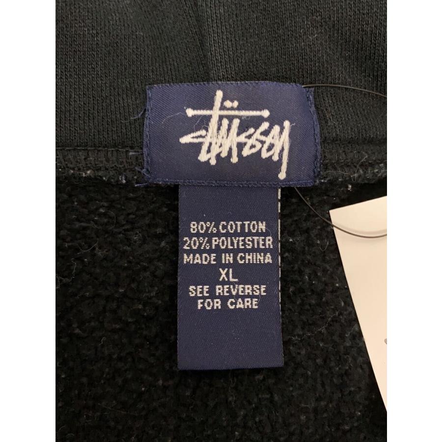 STUSSY◇old stussy/90s〜00s/紺タグ/ハーフジップ/パーカー/XL