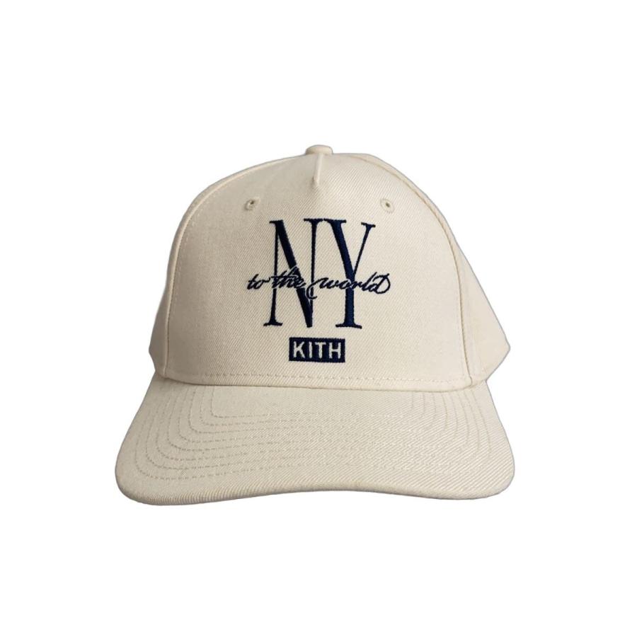 KITH◇Gwynn Pinch Crown Snapback/キャップ/FREE/アクリル/IVO/メンズ